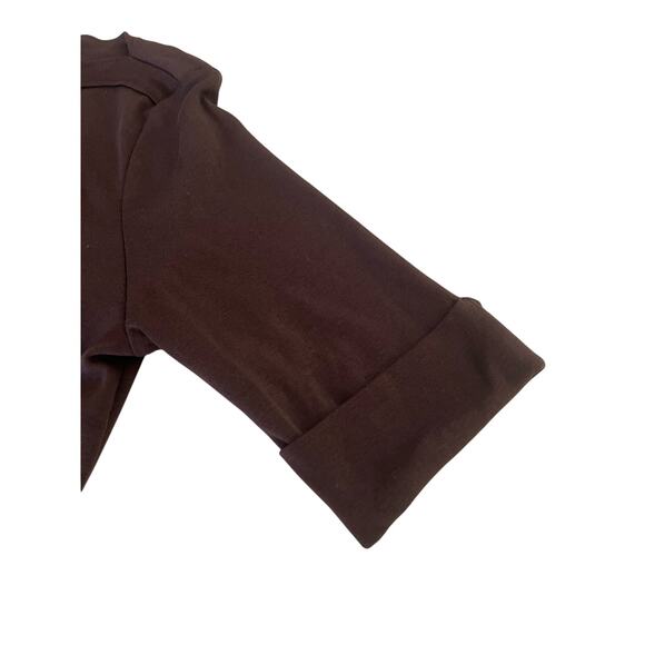 Karen Scott Brown Boatneck Knit Blouse Top Short Sleeve Woman Size Small NWT - Picture 5 of 10